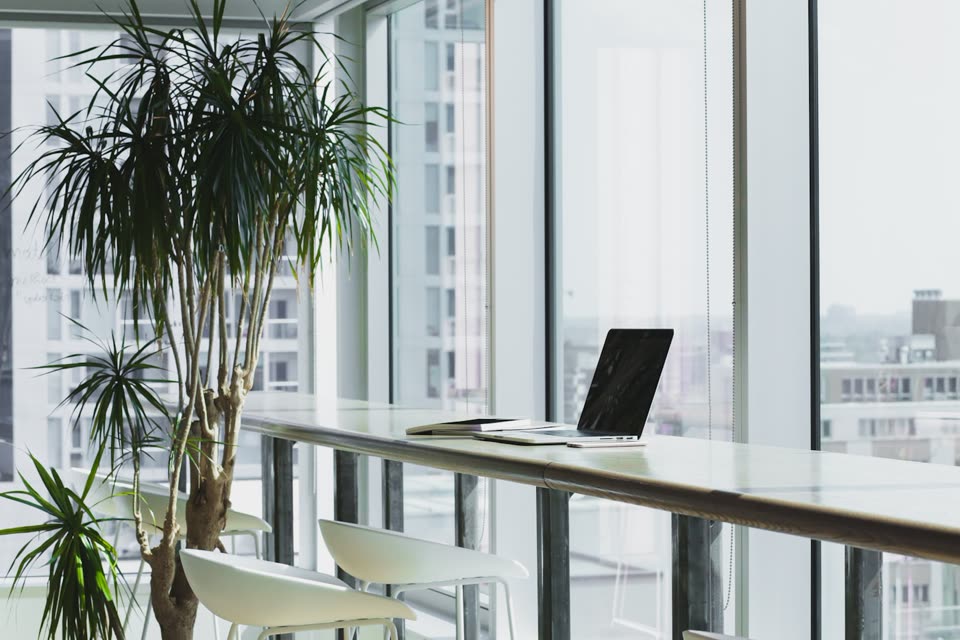 Clean desk workspace for reviewing website structure and inquiry flow